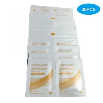 

30Pcs/Box Disposable Povidone Iodine Pad Portable Cleansing Iodine Pad for Home Daily Use Sterilizer Disposable Sheets