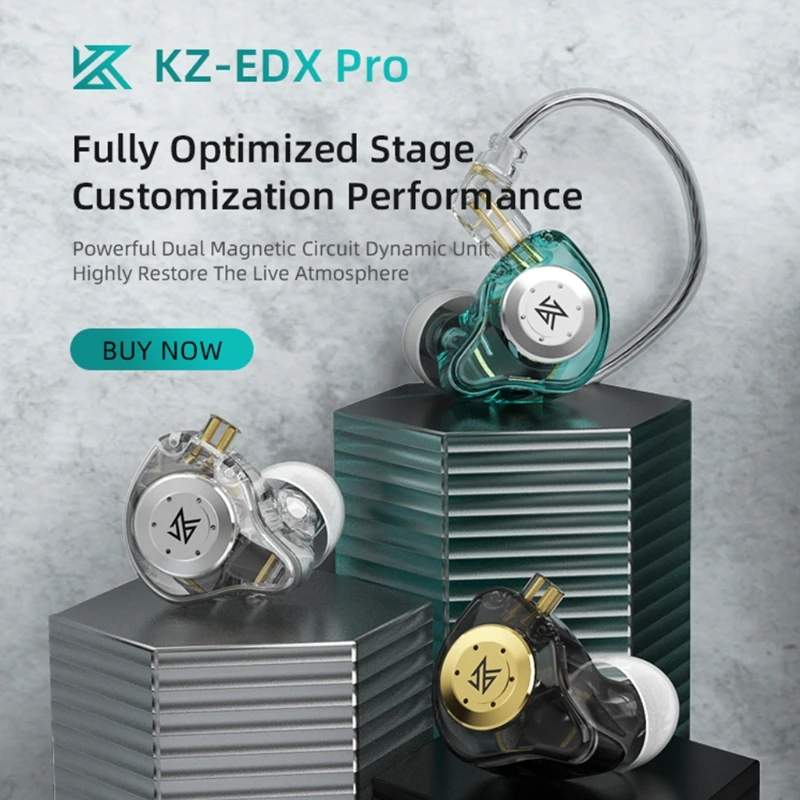 Kz EDXpro динамические Hi-Fi наушники-вкладыши спортивные наушники проводные с