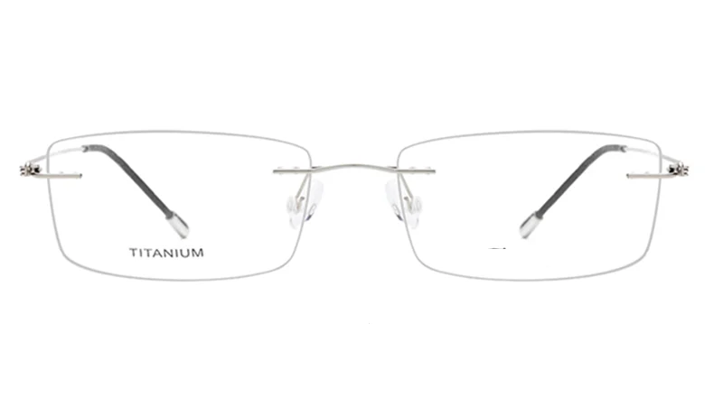 Чистый Титан без оправы оптические очки для близоруких, EyewearMen Для женщин бескаркасные очки по рецепту рамки