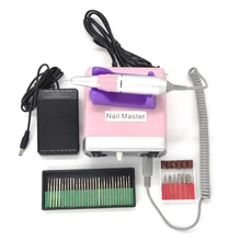 Розовый Электрический сверлильный станок для ногтей, Профессиональный аппарат для маникюра, оборудование для дизайна ногтей, оборудование для педикюра, аппарат для маникюра, аксессуары