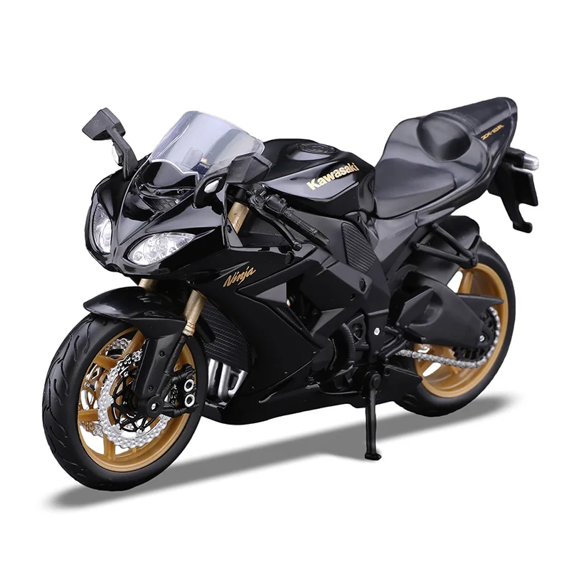 Модель мотоцикла Maisto из 1:12 сплава, игрушечный ZX-10R 2010, гоночный мотоцикл, велосипедные модели, игрушки для детей и взрослых - Цвет: ZX-10R 2010 Black