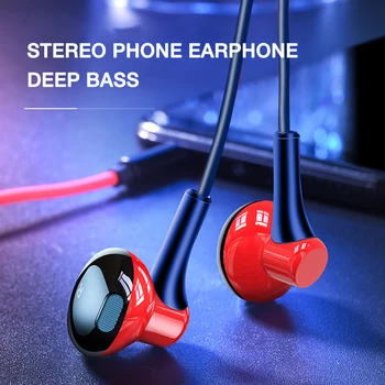

EARDECO In Ear Wired Headphones 3.5mm Stereo Bass Earphone In-ear Headset Music Earbuds Wire with Mic for Mobile Phone MP3 MP4