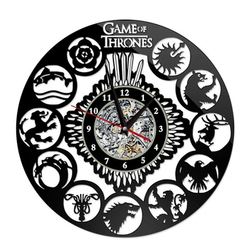 

TV series new Game of Thrones wall clock living room clock personality props cosplay accessories unisex