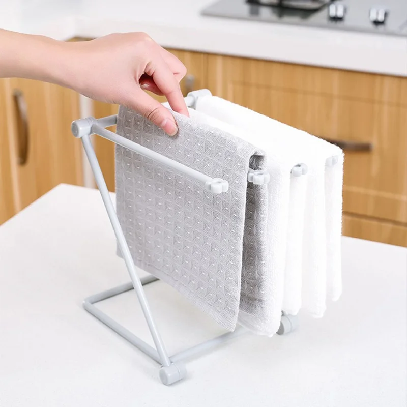 Folding Cloth Storage Rack Bottle Drying Countertop Dishcloth Cleaning Dryer Drainer Shelf Cup Hanging Holder 2020 | Дом и сад