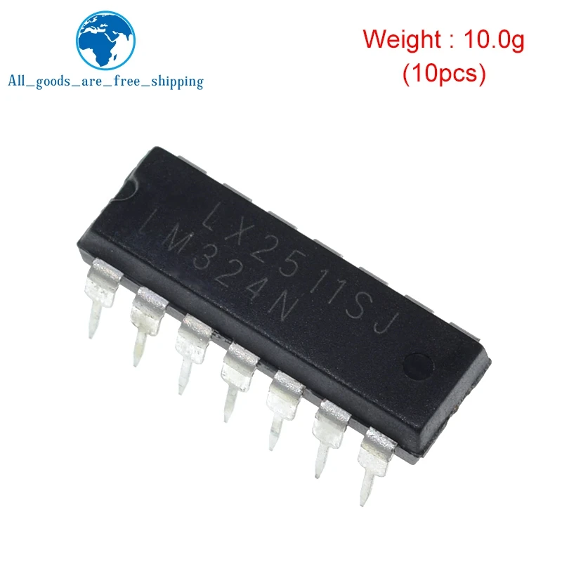 10 шт. LM324N DIP14 LM324 DIP 14 Новый и оригинальный IC|op amp|lot lotlot 10pcs |