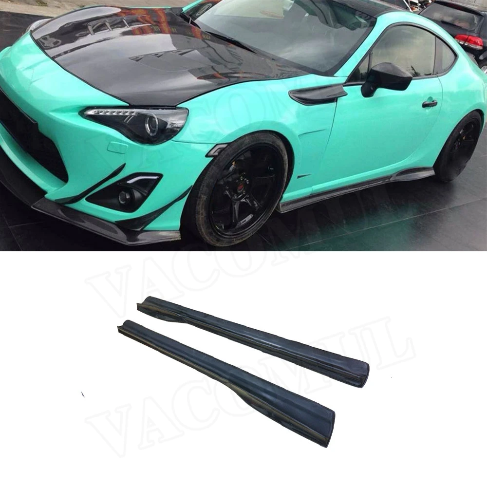 Carbon Fiber Side Skirts Sticker Trunk Trim Bumper Guard For Toyota GT86 Subaru BRZ 2014-2016 J Style | Автомобили и мотоциклы