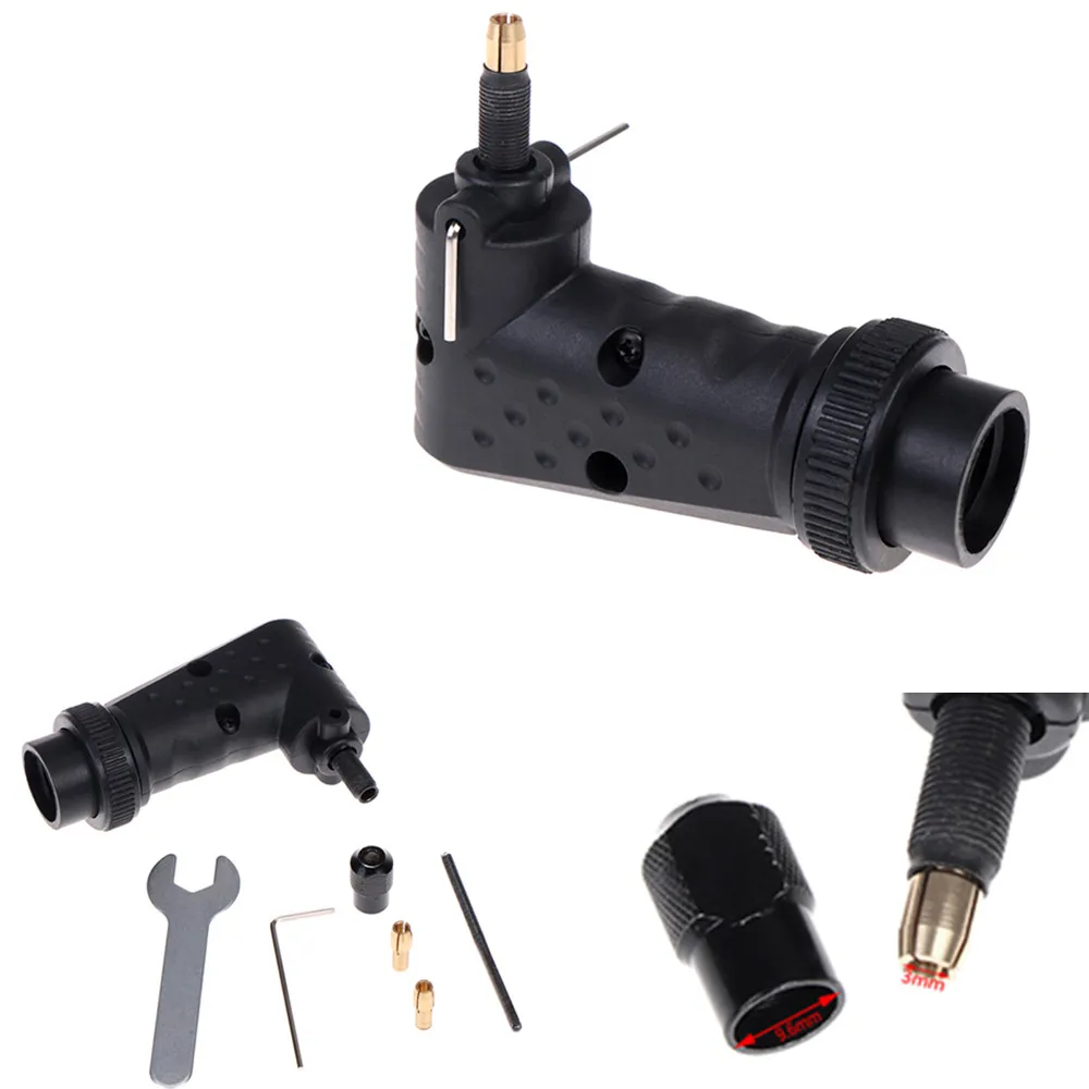 90 Degree Right Angle Converter For Abrasive Tools Polishing Adapter Rotary Tools Accessories Electric Grinder Converter Kit