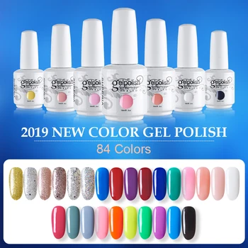 

Nail Gel Polish 15ML UV Gel Varnish Nail Polish Set For Manicure Gellak Semi Permanent Hybrid Primer Nails Art White Bottle