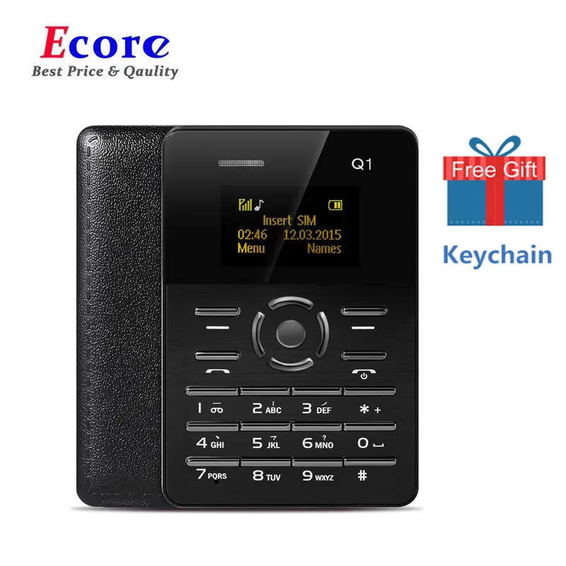 Clavier russe Original AIEK Q1 carte de poche Ultra mince enfants étudiant lecteur de téléphone portable FM PK AIEK M5 E1 C6 M3