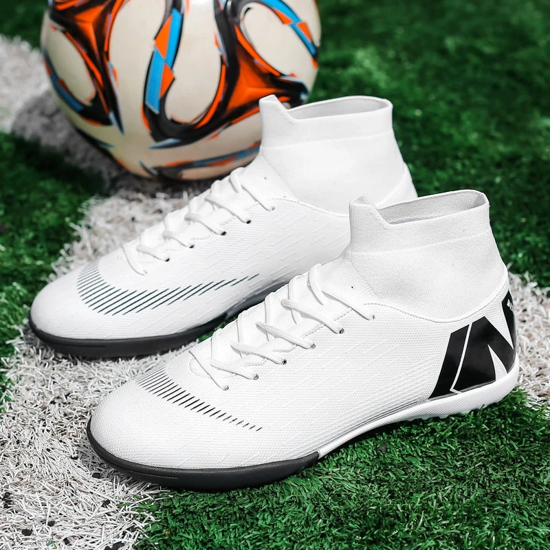 de fútbol de alto para zapatos de zapatillas de fútbol blancas para interiores, gran oferta|Calzado de fútbol| - AliExpress