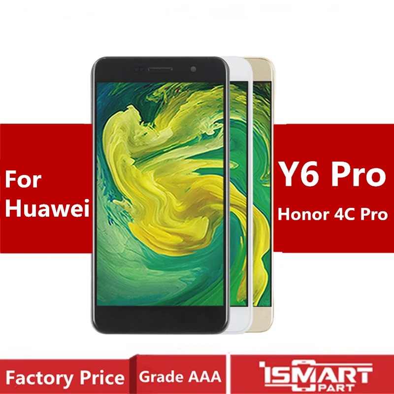 ЖК дисплей с дигитайзером сенсорного экрана и рамкой для HUAWEI Y6 Pro Huawei Honor 4C экраном