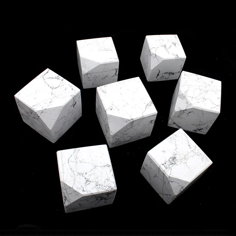 

Волшебные кубики из натурального кристалла howlite, 1 кг, для украшения дома