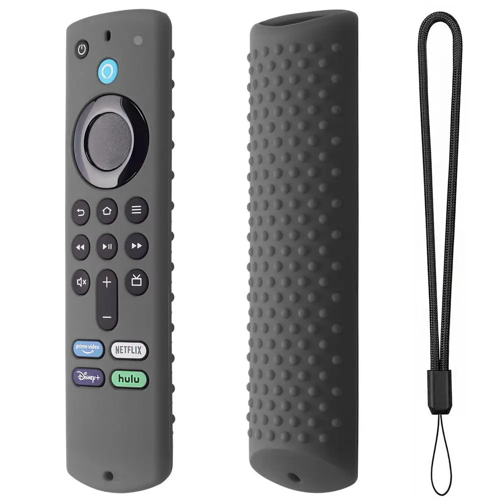 1PC Protective Case Cover Silicone Sleeve Shockproof Anti-Slip Replacement For Fire TV Stick 4K Max Remote Contro