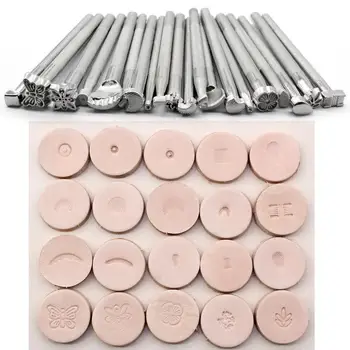 

20pcs/Suit Leather Carving Hand Working Saddle Making Tools Engraving Craft Set for Bag Leather Printing Leathercraft Tools