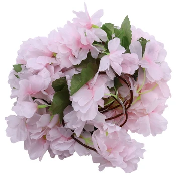 

2 Metre 20 Led Arabesque Copper Wire Lamp,Flower Leaf Rattan String Light Wedding Party Christmas, Holiday ,Warm pink