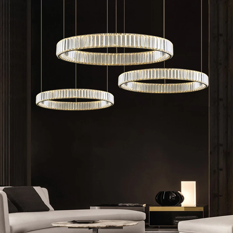 cristal led lustre lampada sala estar decoracao 02
