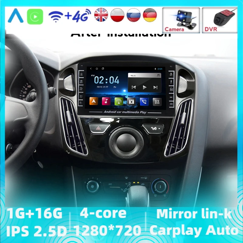 Система GPS-навигации на Android для Ford Focus 3 2012-2015 мультимедийное радио видеоплеер