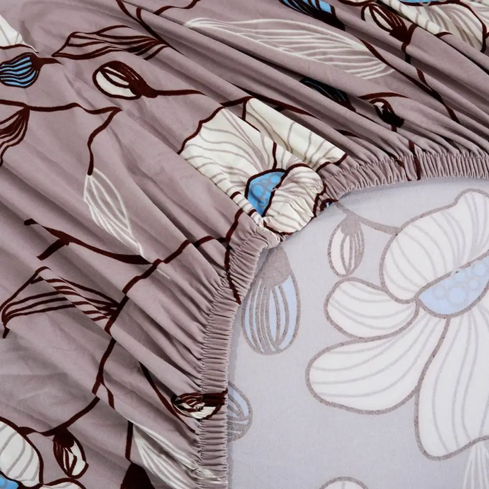 Короткие цветы серый белый сшитый диван крышка Slipcover стрейч эластичный