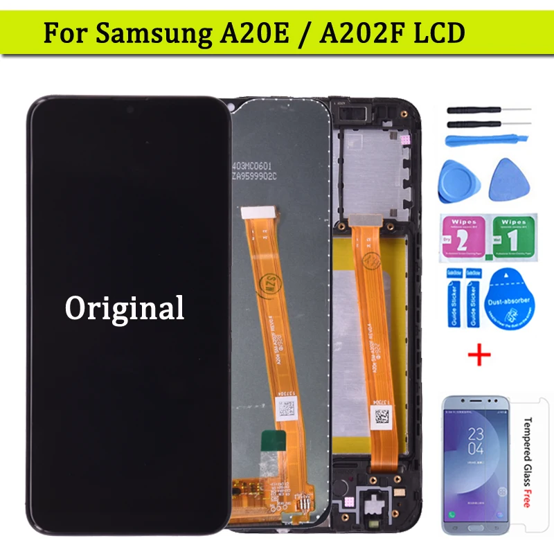 Оригинальный ЖК дисплей для Samsung Galaxy A20e сенсорный экран дигитайзер в сборе A202 A202F