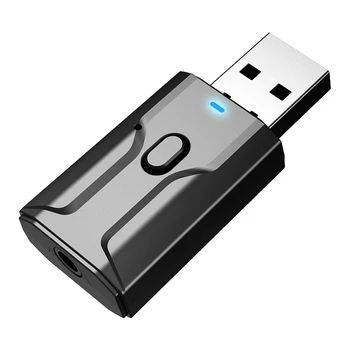 

2PC USB Bluetooth 5.0 Adapter Wireless Receive 3.5mm Jack Music o Transmitter 2 in 1 Adapter for PC Computer TV Car
