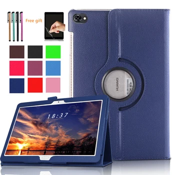 

Case For Huawei MediaPad M5 Lite 10.1 Case BAH2-W09 / BAH2-W19 / L09 10 Smart Auto Sleep/Wake Stand Tablet Cover Funda+film+pen