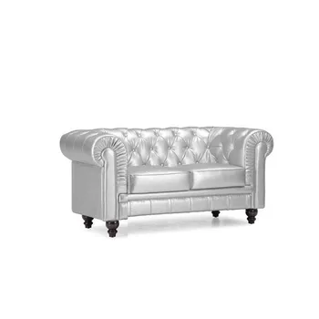 

Sofa CHESTER, 2 places, similpiel Silver