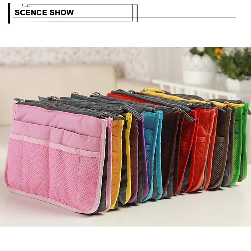 Косметичка для макияжа нейлоновая дорожная сумка Органайзер портативная