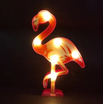 

Creative LED flamingo color modeling night light room decoration lamp