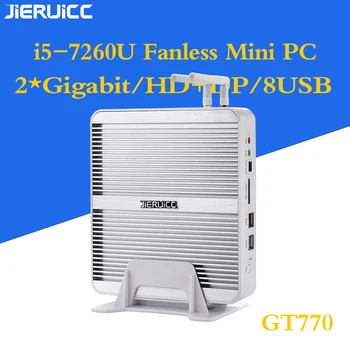 

Intel Core i5 7260U Aluminum Alloy Case Mini pc HTPC Support 4K HD display 7*24hours work Optical