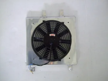 

Aluminum Shroud + Fan FOR 92-00 Honda Civic EK EG B16 B18 92 00 Radiator