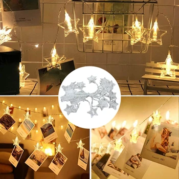 

LED Star Light String Twinkle Garlands Battery Powered Christmas Lamp Holiday Party Wedding Decorative Fairy Light Bedroom Decot
