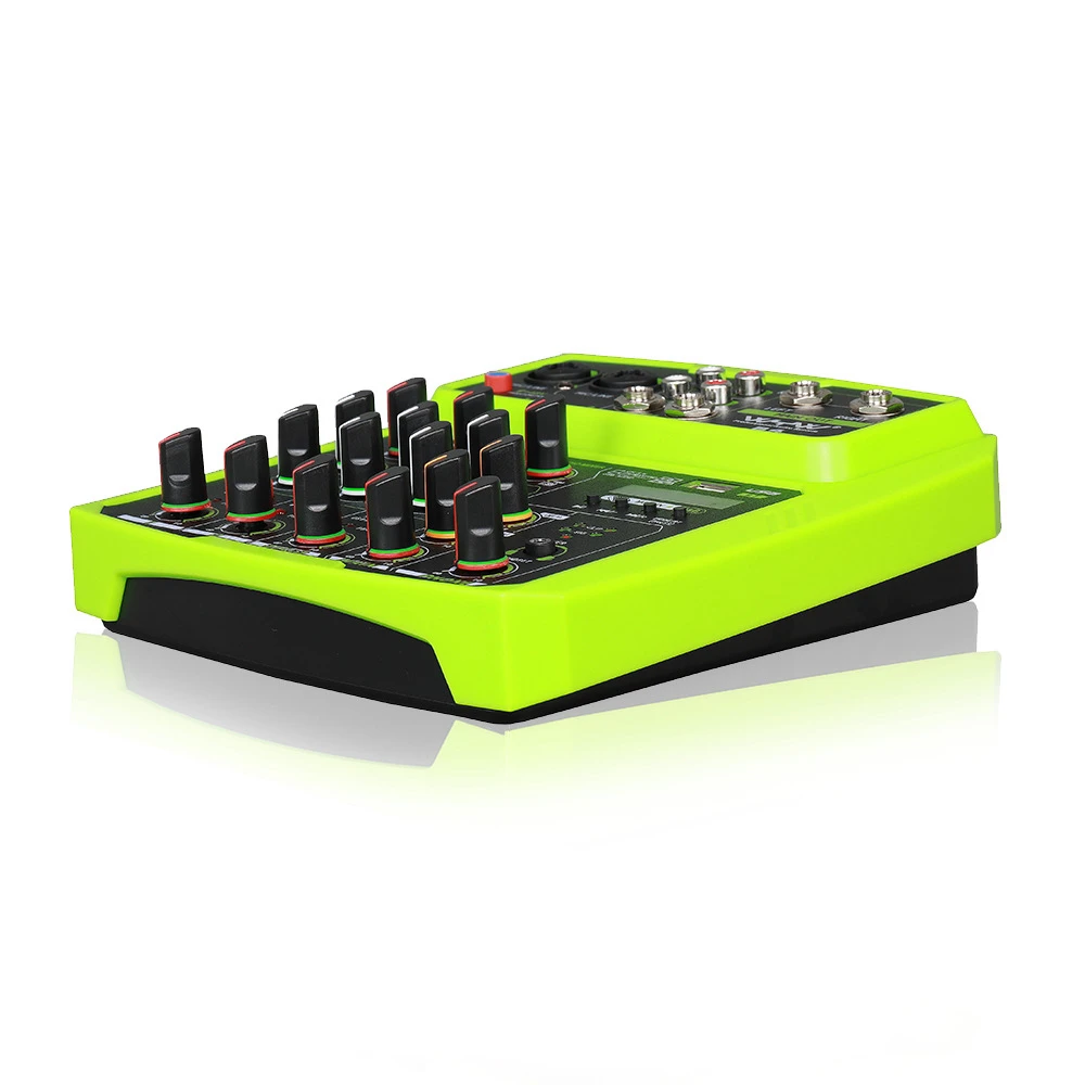 Interface de Áudio Placa de Som Canais Misturador Profissional Estúdio Gravação Mixagem Console Microfone 48v Phantom Power 4 Som - Image 3
