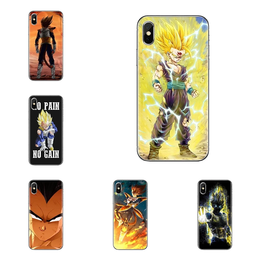 Dragon Ball Z Vegeta Bad Saiyan для iPod Touch Apple iPhone 4 4s 5 5S SE 5C 6 6S 7 8 X XR XS Plus MAX силиконовые чехлы