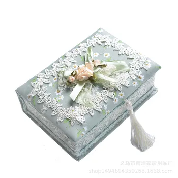 

Pastoral Jewelry Organizer Earring Casket Storage Box Container Casket For Jewelry Trinket Storage Case Gift Box WY817