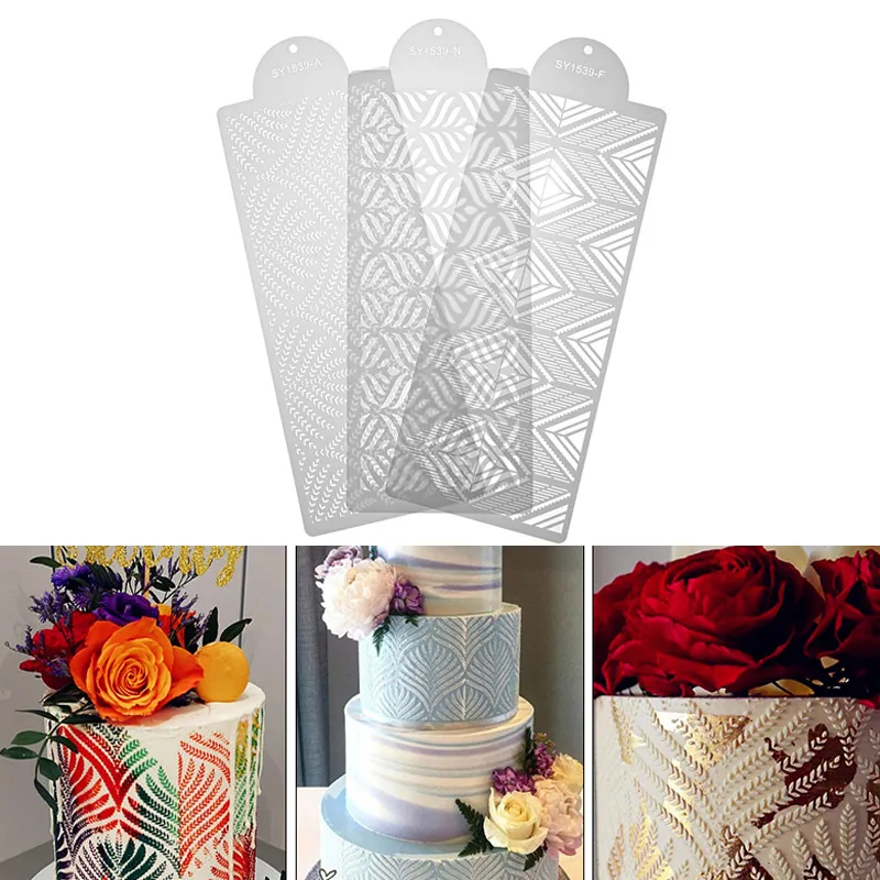 Hollow Plastic Stencil For Cake Decorating 29 Styles Bohemian Style Baking Printing Mold Birthday Wedding Edge Decoration | Дом и сад