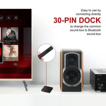 

New Bluetooth V2.0 Audio Receiver Transmitter Music Receiver Adapter For iPod For iPhone 30 Pin Dock Docking Station Speaker