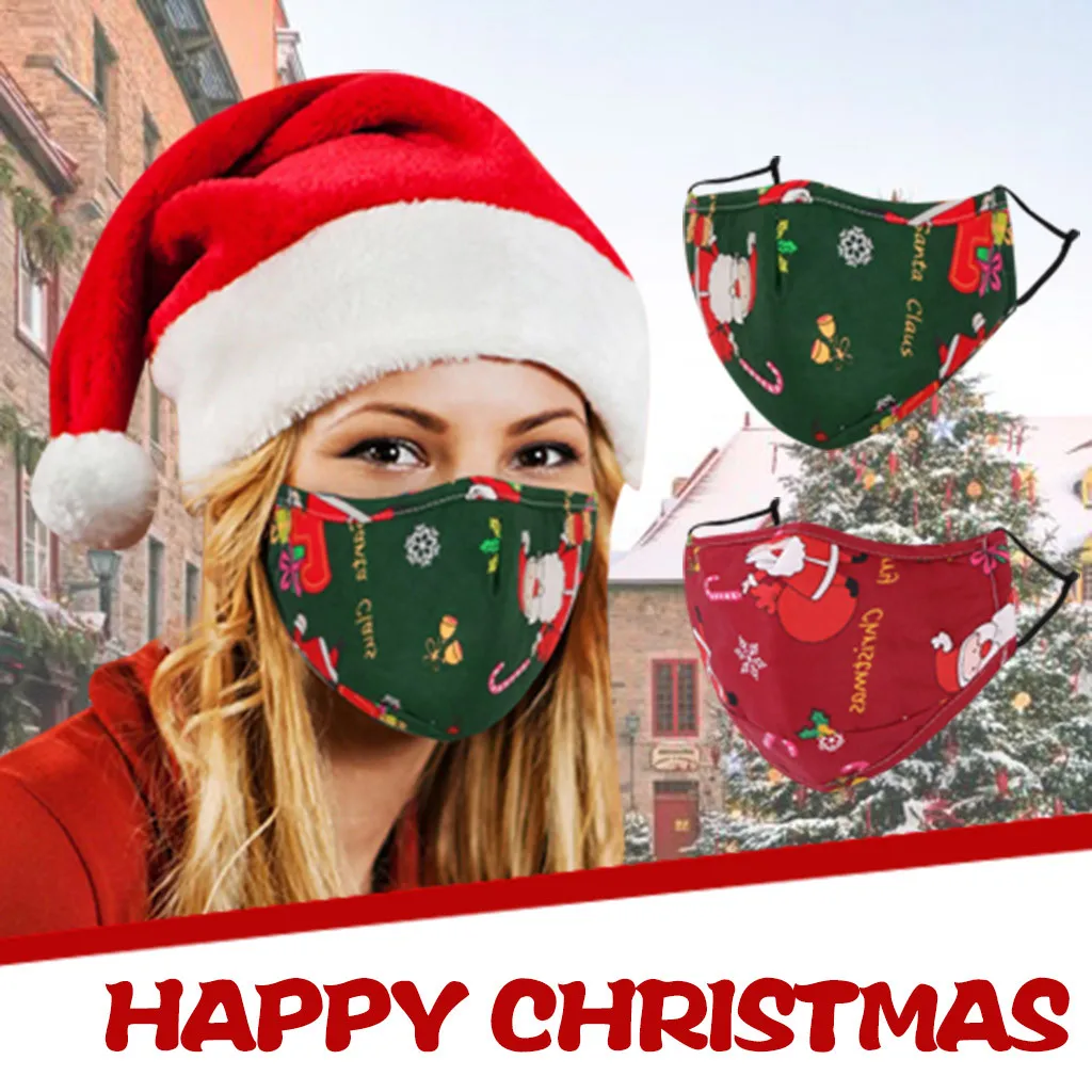 Chritmas маска для рта женщин моющаяся Тканевая многоразовая защита Masque Tissu