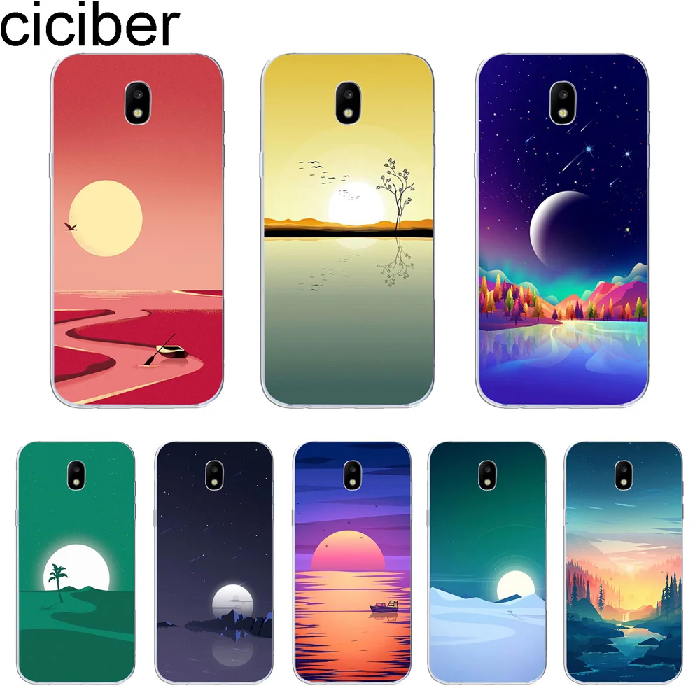 Ciciber для samsung Galaxy J8 J7 J6 J5 J4 J3 J2 J1 Pro Core Plus Prime mini 2017 2018 2016 чехол телефона мягкий TPU Sunrise