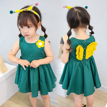 

Children's skirt wholesale 2020 summer new children's clothing Korean girls' sleeveless dress children's clothing