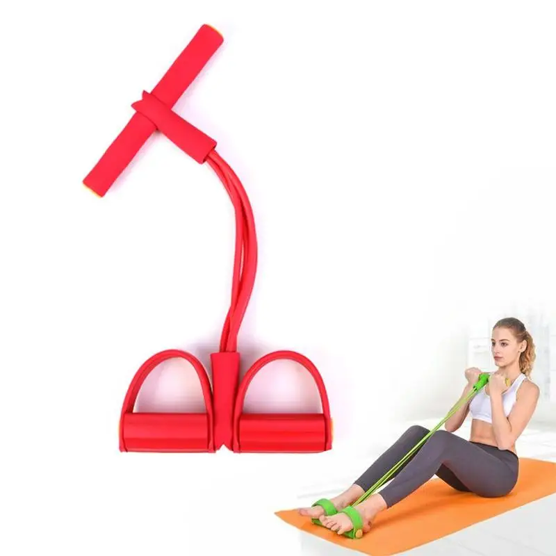 thumbnail image 2 of Pedal Resistance Band 6-Tube Multifunction Tension Rope Elastic Yoga Pedal Puller Body Stretching Trainer Home Gym Workout Equip Back Exercise Equipment 2 of 13