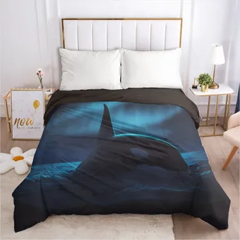 

3D Custom Sea Animal Duvet Covers Comforter Case Quilt Cover Bed Linen Bedding Bag Sets King Queen Full Twin Size Bedding Bag