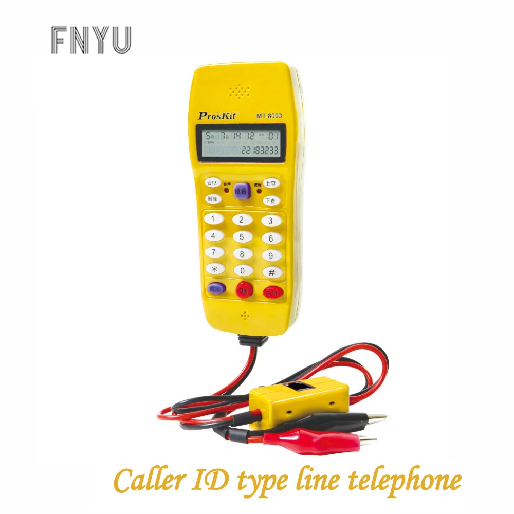 Pro'skit автоматическое обнаружение телефонная линия тестер MT 8003 16 бит ЖК дисплей