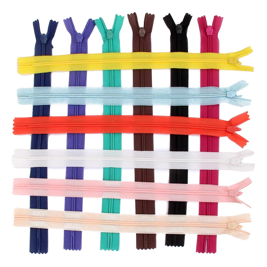 50 Closed End Invisible Zips For Cushions Dress Trousers Skirt Sewing Craft