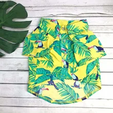 Floral Printed Breathable Dog Shirt Leisure Style Stylish Casual Soft Comfortable Pet Clothes Puppy Beach Summer Fashion Cat