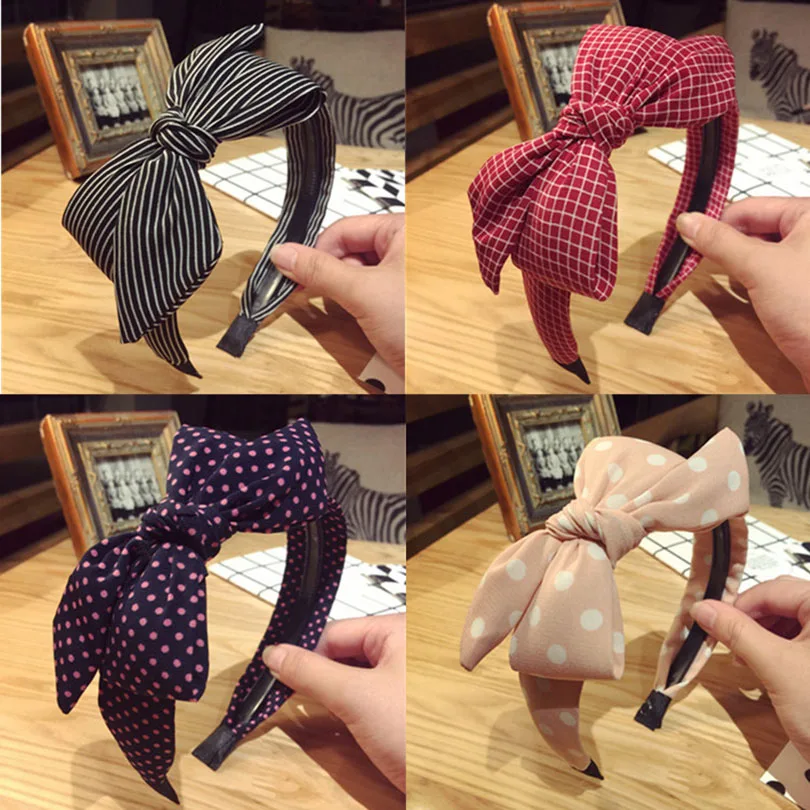

Cute Sweet Big Bowknot Ribbon Hair Accessory Headband Bow Head Band hair band hairband Hair Accessory for Girls