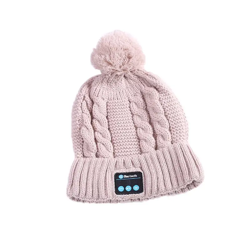 Bluetooth Hat, беспроводные наушники, гарнитура, наушники, музыка, аудио, для женщин, мужчин, мальчиков, девочек, зимняя шапка с динамиком, микрофоном, Hands Fre - Цвет: 8YY900829-GY