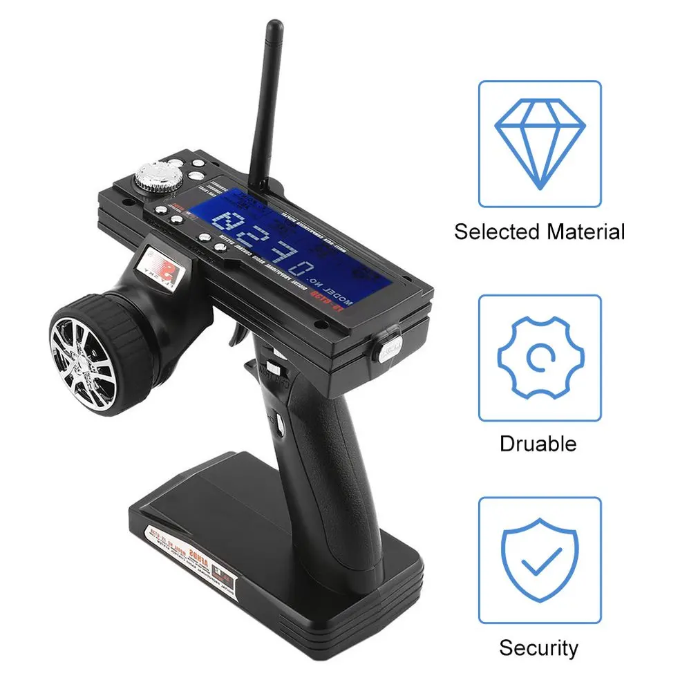 Cena 2.4G 3CH FS GT3B zdalnie sterowana łódka rc Car Gun nadajnik kontrolera i odbiornik na sterowanie radiowe modele wysoka czułość z ekranem LED