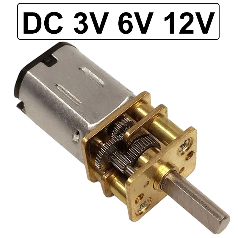 N20 Micro Gear Box Geared Motor Speed Reduction Motor Electric DC 3V 6V 12V ^US 