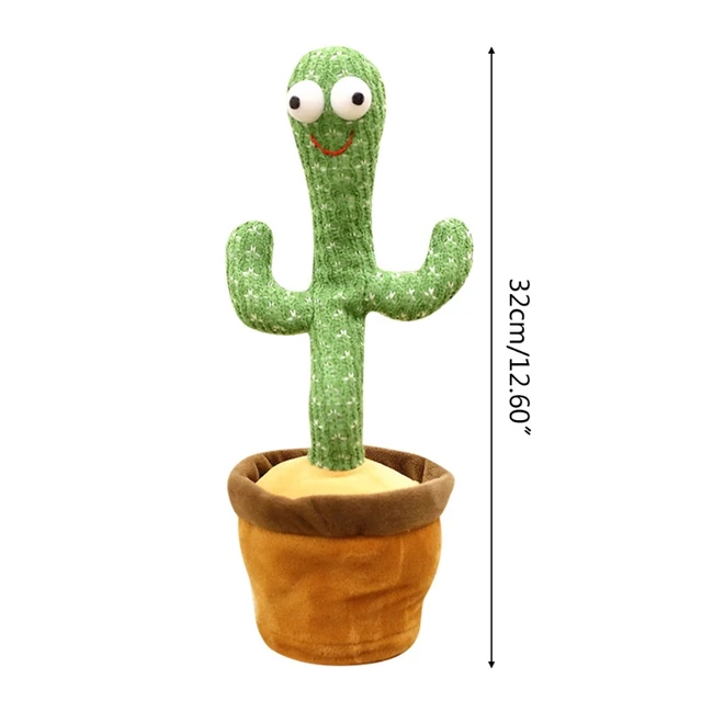 Funny 32cm Electric Dancing Plant Cactus Plush Stuffed Toy with Music for Kids Children Gifts Home Office Decoration 6
