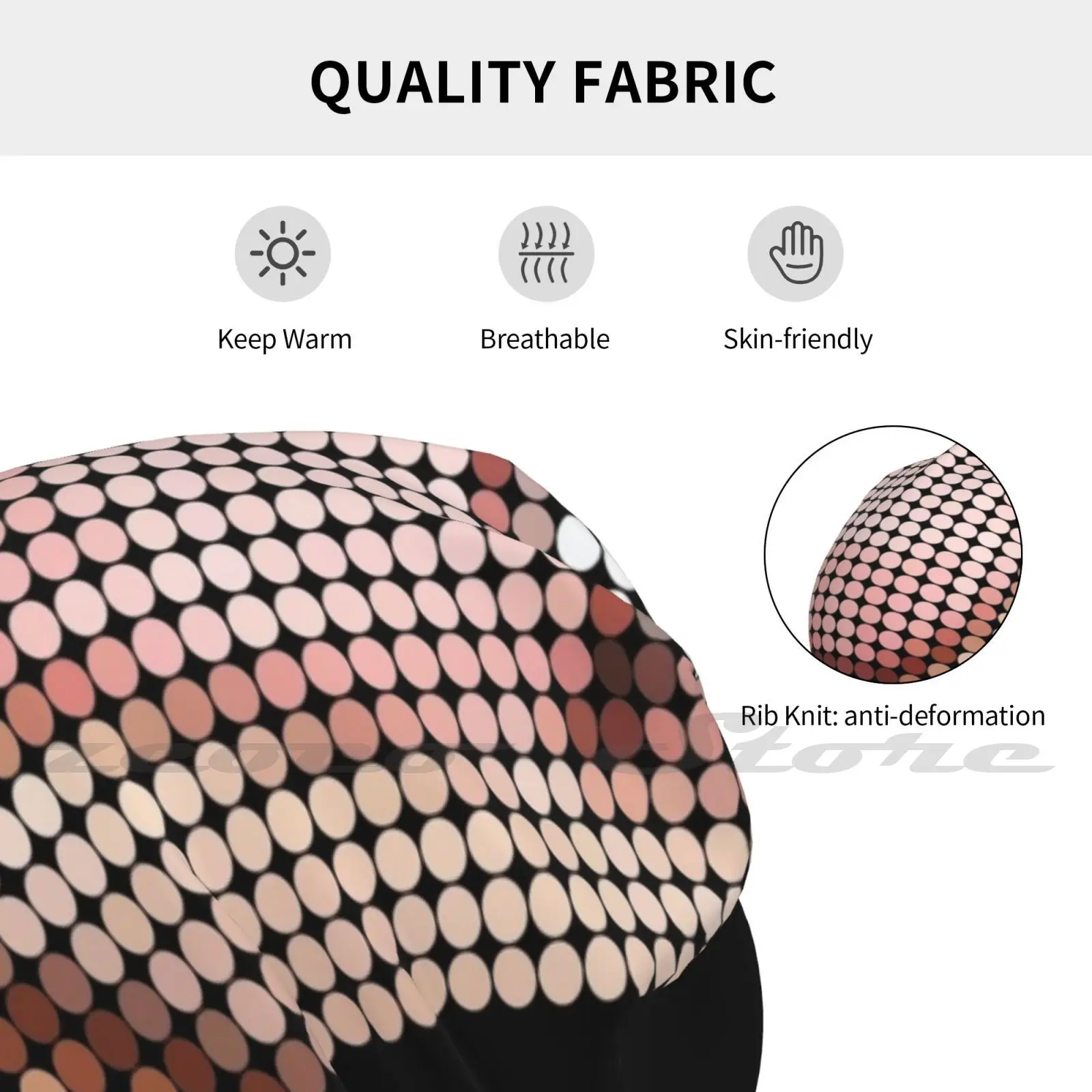 Knit Hat Hedging Cap Soft Elasticity 